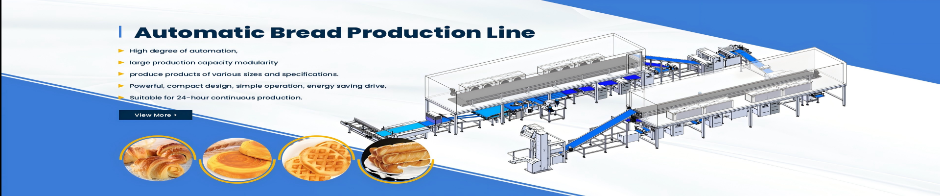 Bread froming production line